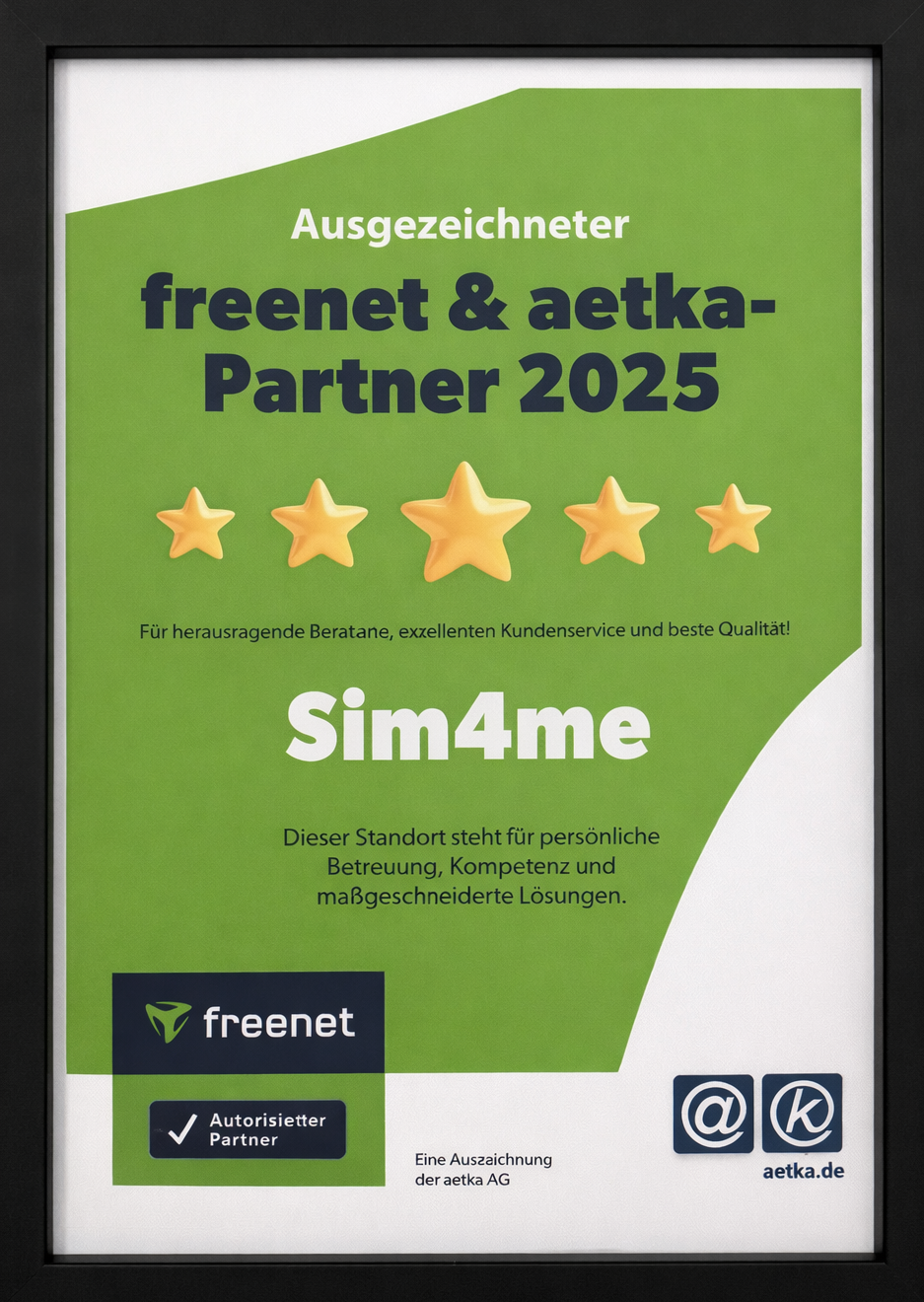 Ausgezeichneter Freenet Partner 2025